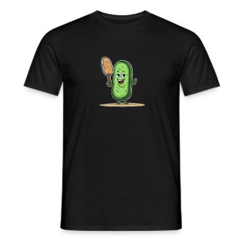 Pickleball Picklepaddle Pickle Sport - Men's T-Shirt - black - Front - AI Model Male 178 light (178cm)
