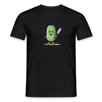 Pickleball Picklepaddle Pickle Sport - Men's T-Shirt - black - Front - AI Model Male 178 light (178cm)