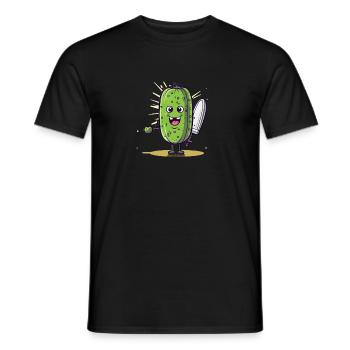 Pickleball Picklepaddle Pickle Sport - Men's T-Shirt - black - Front - AI Model Male 178 light (178cm)