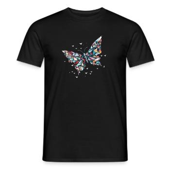 Origami Schmetterling Japanische Kunst - Männer T-Shirt - Schwarz - Vorne - AI Model Male 178 light (178cm)