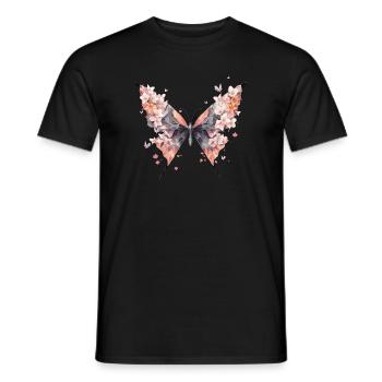 Origami Schmetterling Japanische Kunst - Männer T-Shirt - Schwarz - Vorne - AI Model Male 178 light (178cm)