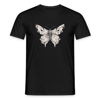 Origami Butterfly Japanese Art - Men's T-Shirt - black - Front - AI Model Male 178 light (178cm)