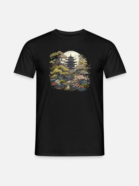 Bonsai - Japanese Garden - Men's T-Shirt - black