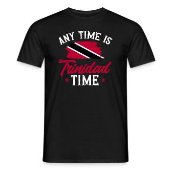 Drapeau de Trinité-et-Tobago - T-shirt homme - noir - Devant - AI Model Male 178 light (178cm)