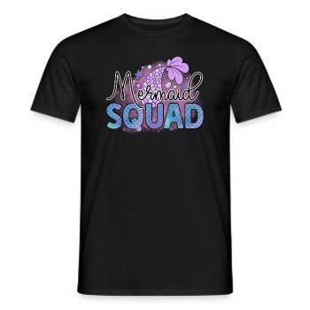 Mermaid Squad, Mermaids Summer Beach Party - T-shirt homme - noir - Devant - AI Model Male 178 light (178cm)