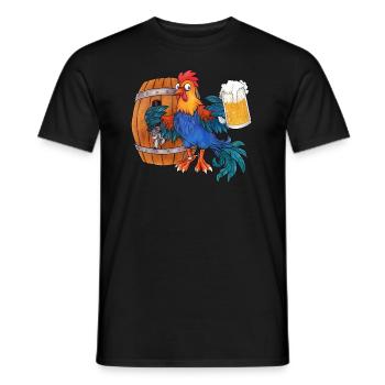 Mein Lieblingstier ist der Zapfhahn, Bier Trinken - Männer T-Shirt - Schwarz - Vorne - AI Model Male 178 light (178cm)