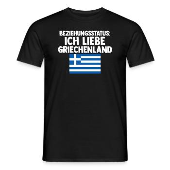 Griechen Grieche Griechenland - Männer T-Shirt - Schwarz - Vorne - AI Model Male 178 light (178cm)