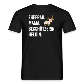 Ehefrau Mutter Mama - Männer T-Shirt - Schwarz - Vorne - AI Model Male 178 light (178cm)