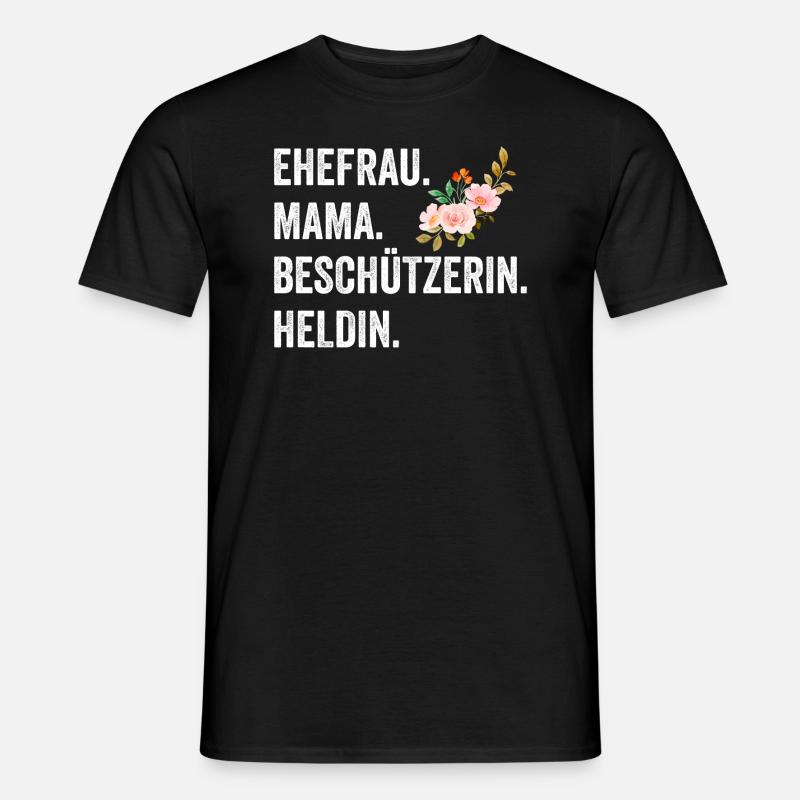 Ehefrau Mutter Mama - Männer T-Shirt - Schwarz