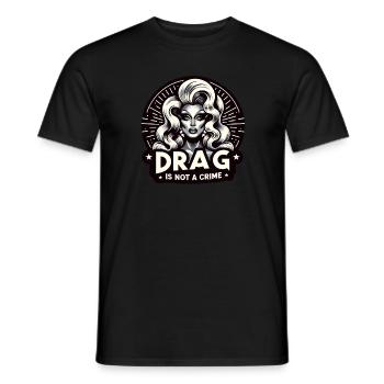 Inspiré exclusif de la culture drag et de la drag queen - T-shirt homme - noir - Devant - AI Model Male 178 light (178cm)