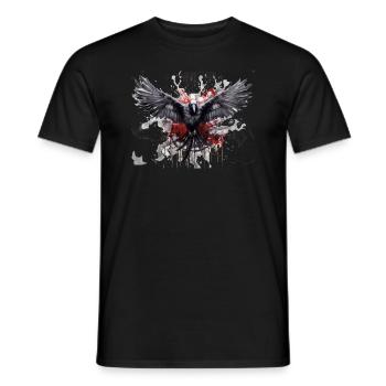 Raven - Men's T-Shirt - black - Front - AI Model Male 178 light (178cm)