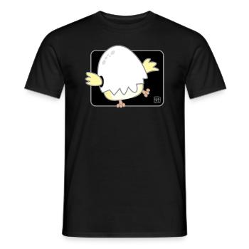 Vogel koreanisch - japanischer Stil 01 - Männer T-Shirt - Schwarz - Vorne - AI Model Male 178 light (178cm)