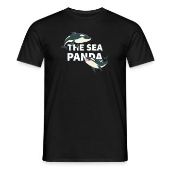 The Sea Panda - Orca-Power für Meerliebhaber - Männer T-Shirt - Schwarz - Vorne - AI Model Male 178 light (178cm)