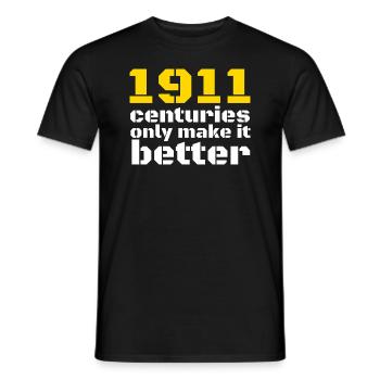 1911 Zubehör 1911 .45 ACP Sportschießen IPSC - Männer T-Shirt - Schwarz - Vorne - AI Model Male 178 light (178cm)