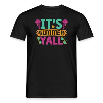 Es ist Sommer Yall - Männer T-Shirt - Schwarz - Vorne - AI Model Male 178 light (178cm)