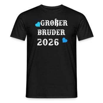 Großer Bruder 2026 Werdender Großer Bruder - Männer T-Shirt - Schwarz - Vorne - AI Model Male 178 light (178cm)