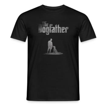 The Dogfather Hunde Liebe - Männer T-Shirt - Schwarz - Vorne - AI Model Male 178 light (178cm)
