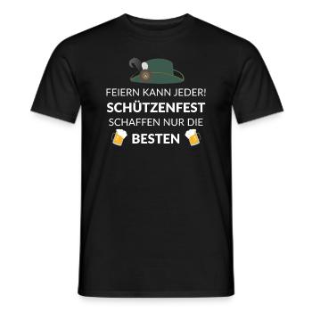 Feiern kann jeder! Schützenfest Die Besten - Männer T-Shirt - Schwarz - Vorne - AI Model Male 178 light (178cm)