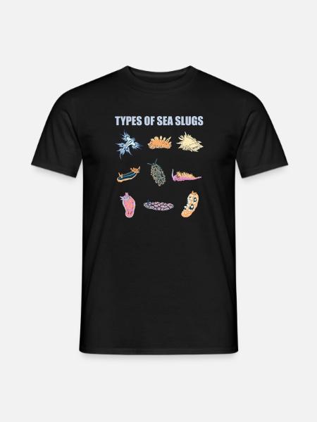 sea snails slug ocean animals - Men's T-Shirt - black