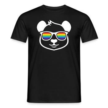 Panda Pride Transgenre LGBT Droits cadeaux - T-shirt homme - noir - Devant - AI Model Male 178 light (178cm)