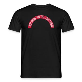 Lettrage Halbkreis Shitshow - T-shirt homme - noir - Devant - AI Model Male 178 light (178cm)