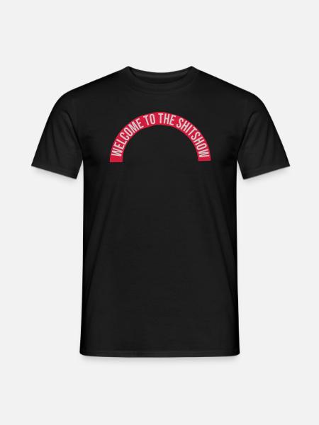 Lettering Halbkreis Shitshow - Men's T-Shirt - black