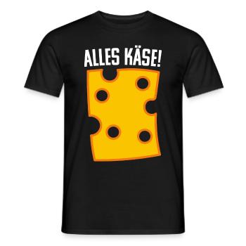 Alles Käse Coole Geschenkideen - Männer T-Shirt - Schwarz - Vorne - AI Model Male 178 light (178cm)