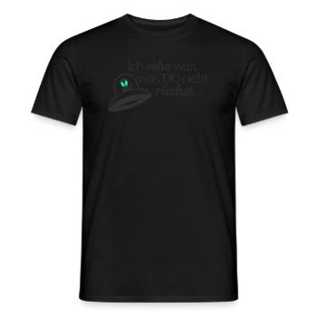 UFO - Ich sehe was - was DU nicht siehst 1 - Männer T-Shirt - Schwarz - Vorne - AI Model Male 178 light (178cm)