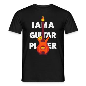 Gitarristen Design Geschenkidee - Männer T-Shirt - Schwarz - Vorne - AI Model Male 178 light (178cm)