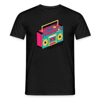 Du bist der Sound meines Lebens - ich liebe dich - Männer T-Shirt - Schwarz - Vorne - AI Model Male 178 light (178cm)