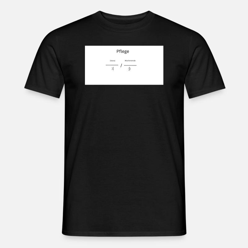 Pflege - Männer T-Shirt - Schwarz
