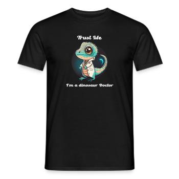 Croyez-moi, je suis un médecin dinosaure, drôle de médecin. - T-shirt homme - noir - Devant - AI Model Male 178 light (178cm)