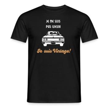 Je ne suis pas vieux Je suis vintage - Männer T-Shirt - Schwarz - Vorne - AI Model Male 178 light (178cm)