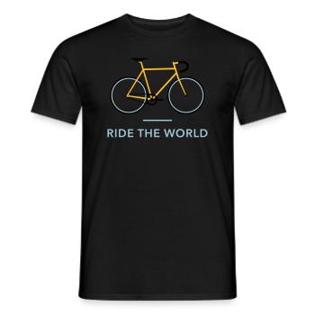 Vintage Racing Bike Retro Cycle - Men's T-Shirt - black - Front - AI Model Male 178 light (178cm)