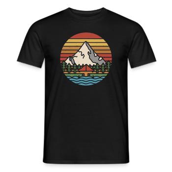 Das Abenteuer wartet auf Sie - Männer T-Shirt - Schwarz - Vorne - AI Model Male 178 light (178cm)
