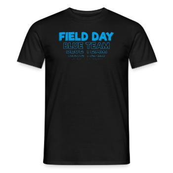 Externat - Professeur d’éducation physique - Blue Team for Kids - T-shirt homme - noir - Devant - AI Model Male 178 light (178cm)