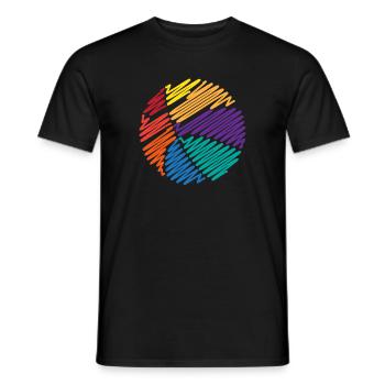Basketball - Men's T-Shirt - black - Front - AI Model Male 178 light (178cm)