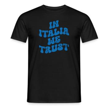 In Italia we trust - Männer T-Shirt - Schwarz - Vorne - AI Model Male 178 light (178cm)