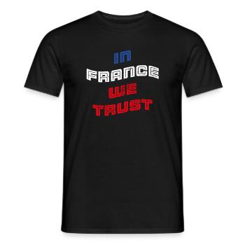 In France we trust - Männer T-Shirt - Schwarz - Vorne - AI Model Male 178 light (178cm)