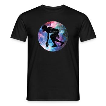 Joueurs de football américain - T-shirt homme - noir - Devant - AI Model Male 178 light (178cm)