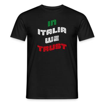 In Italia we trust - Männer T-Shirt - Schwarz - Vorne - AI Model Male 178 light (178cm)