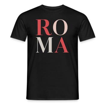 Roma - T-shirt homme - noir - Devant - AI Model Male 178 light (178cm)
