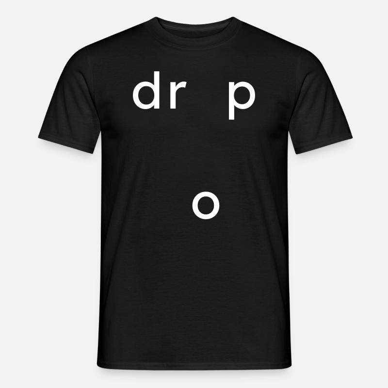 Drop Geschenk - Männer T-Shirt - Schwarz