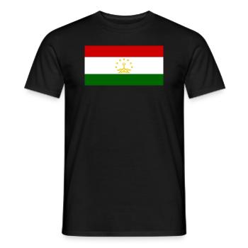 Tadjikistan - T-shirt homme - noir - Devant - AI Model Male 178 light (178cm)