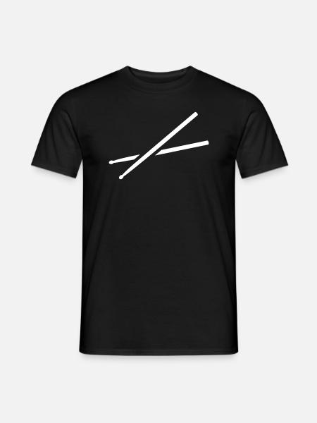 Schlagzeug - Männer T-Shirt - Schwarz