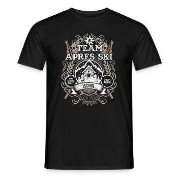 Ischgl Team Apres Ski - Männer T-Shirt - Schwarz - Vorne - AI Model Male 178 light (178cm)