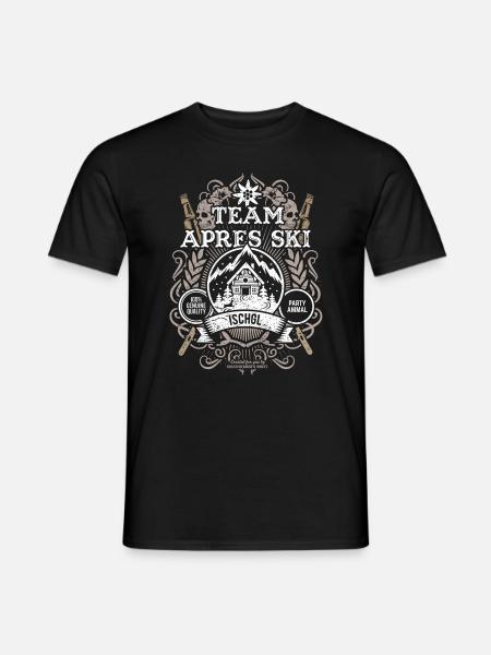 Ischgl Team Apres Ski - Männer T-Shirt - Schwarz