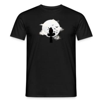 Sasuke Nacht Ninja Moonlight - Männer T-Shirt - Schwarz - Vorne - AI Model Male 178 light (178cm)
