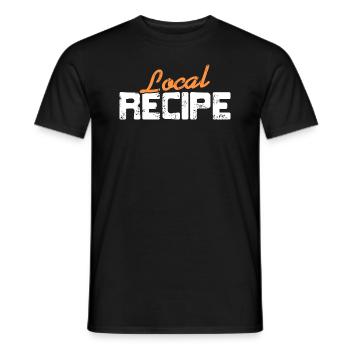 Vintage Local Recipe Awesome Cooking T-Shirt - Men's T-Shirt - black - Front - AI Model Male 178 light (178cm)
