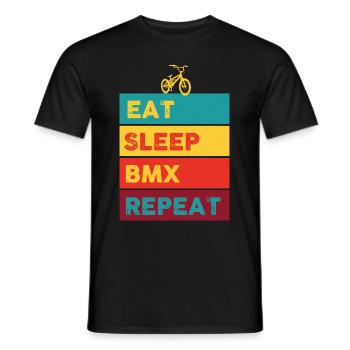 BMX Sport Extreme Passion - T-shirt homme - noir - Devant - AI Model Male 178 light (178cm)